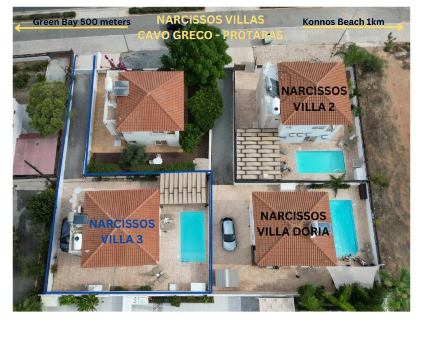 Narcissos Villa 3 Protaras Luaran gambar